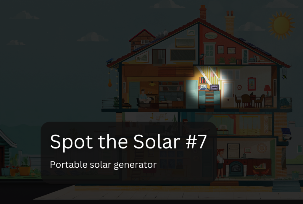 spot the solar #7: portable solar generator 