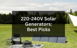 Read more about the article 240V Solar Generator: Compare The 3 Best Options (2024)