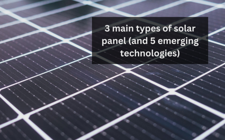 types of solar panel