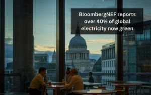 Read more about the article Bloomberg report: over 40% of global electricity now green